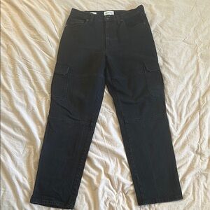 Black Straight Leg Jeans Classic Design